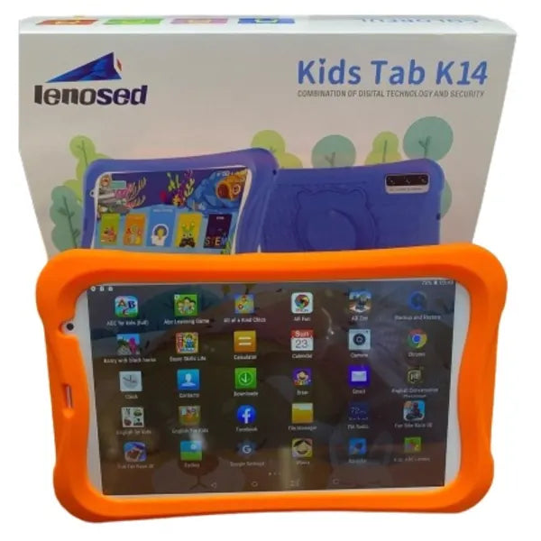 Lenosed K14 Kids Tablet - 8" - 128GB ROM – 4GB RAM – Single Sim - Android 7.0 - 4000mAh - Orange