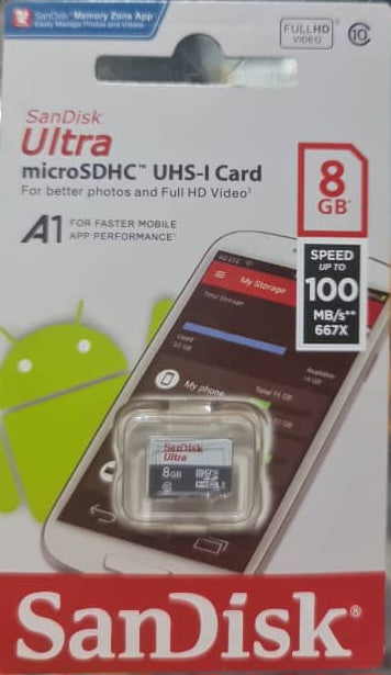 8GB High-Performance High-Speed Memory Card for Smartphones and Tablets