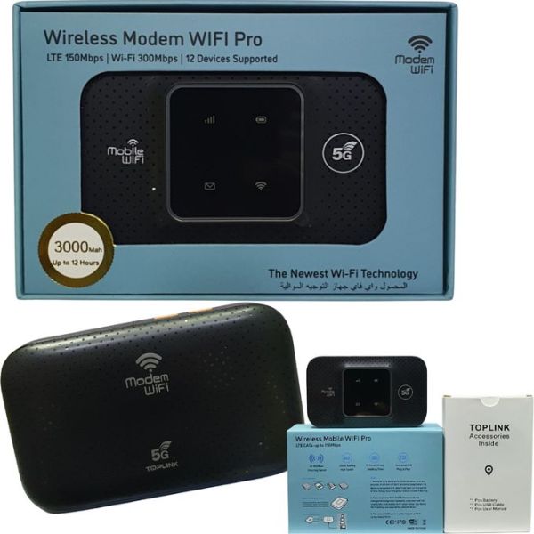 Mobile WiFi Top-Link 5G 4G LTE Factory Unlocked Strong Mifi – Black