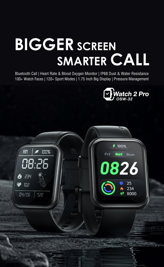 Oraimo Osw-32 Watch 2 Pro: BT5.1 Connectivity, IP68 Water Resistance, 7-Day Battery Life - Your All-Day Smartwatch Companion