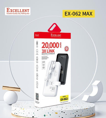 EXCELLENT ex-062 20,000mAh power bank