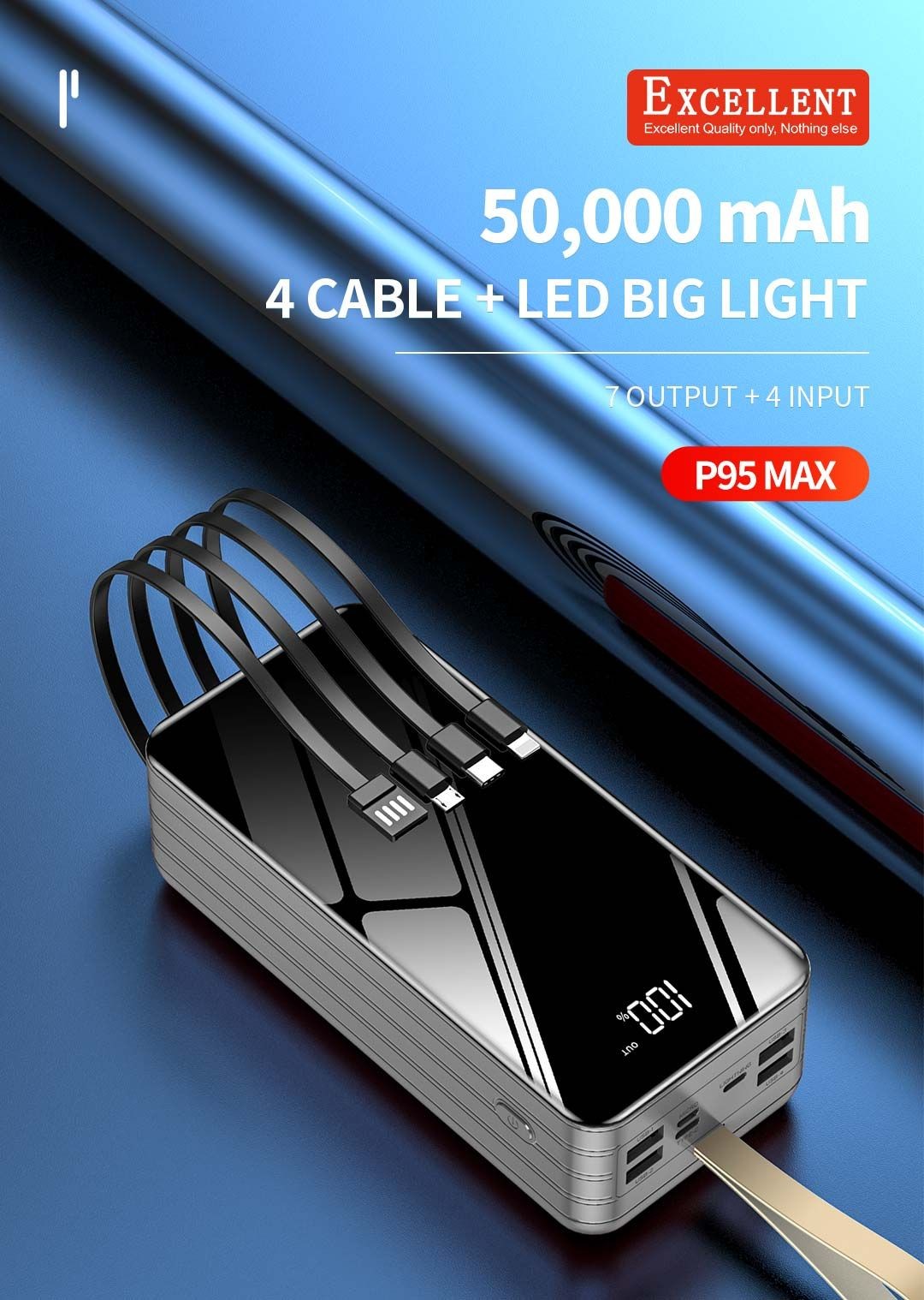 EXCELLENT P95 max 50,000mAh power bank