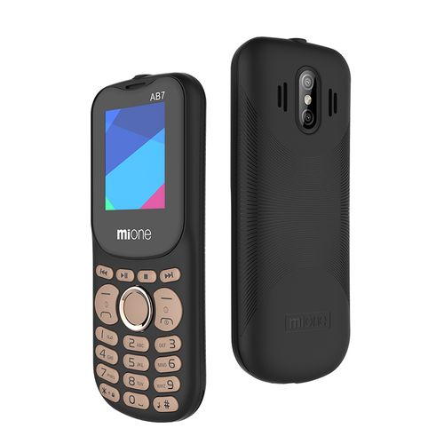 miOne AB7 - 1.77" Feature Phone with Sleek Design and 1050mAh Battery Seamlessly Compact: