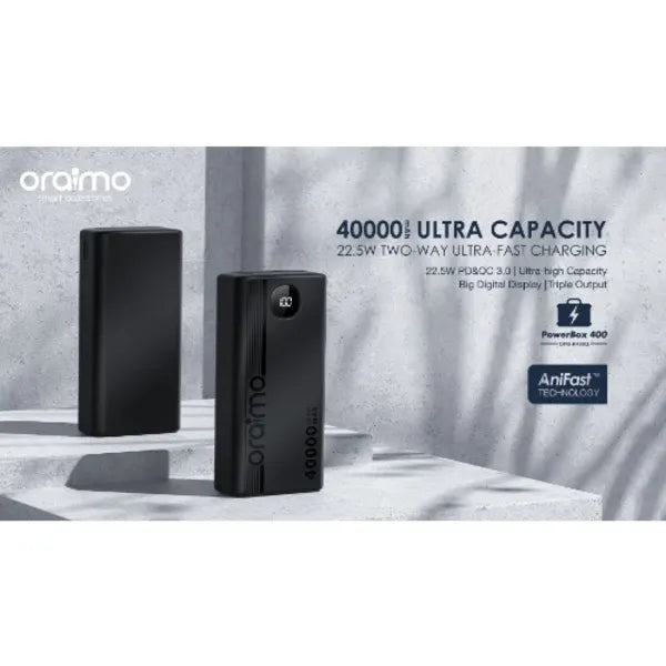 Oraimo Opb-p400q Powerbox 400 Power Bank - 40000mAh