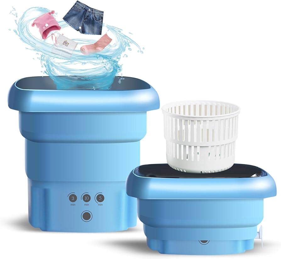 Small portable washing machine top
