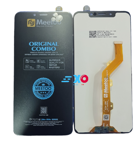 MeToo LCD + TOUCH screen for Tecno Camon 11-CF7 Original Complete Screen - Compatible with LCDs ID5A, ID3K, Camon 11 Pro, CF8