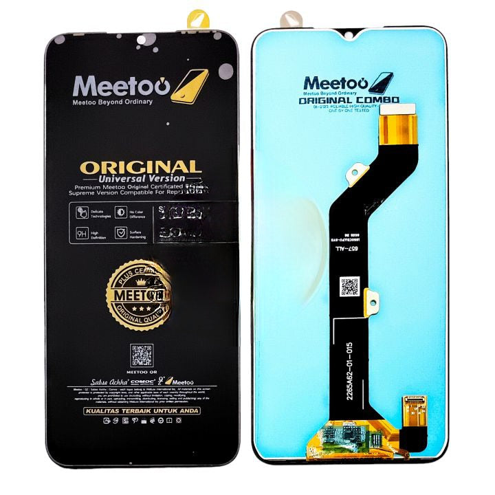 MeToo Tecno Spark 8-KG6 Original Complete Screen - Compatible with LCDs Tecno Pop 5P-BD3, Spark 7T-KF6P, KG6K, and More"