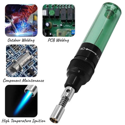 3 In 1 Portable Gas Blow Torch, Soldering Solder Iron Gun and Cordless Welding Pen Burner