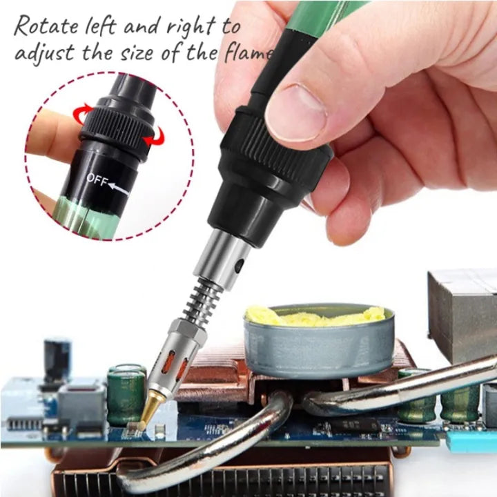 3 In 1 Portable Gas Blow Torch, Soldering Solder Iron Gun and Cordless Welding Pen Burner