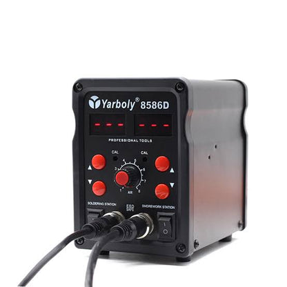 Yarboly 8586D Soldering Iron and Hot Air Blower Station